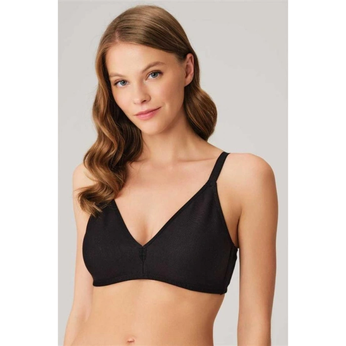 VipMarketim  Pamuklu Balensiz Desteksiz Dolgusuz Toparlayıcı Küçültücü Sütyen