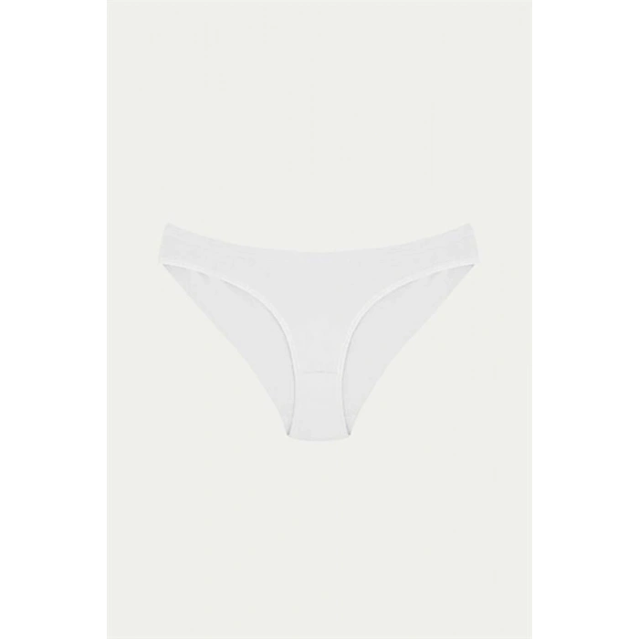 VipMarketim Pamuklu Siyah Beyaz Ten Rengi 3Lü Külot