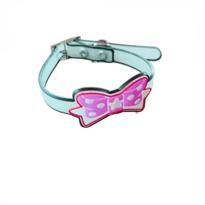 VipMarketim Papyonlu Silikon Kedi Tasması