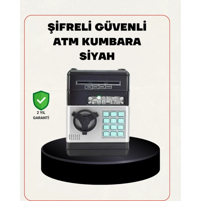 VipMarketim Para Kasası Görünümlü Elektronik Şifreli Kumbara