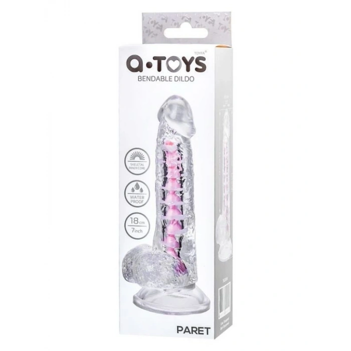 VipMarketim Paret Kıkırdaklı Jel Dildo 18 cm