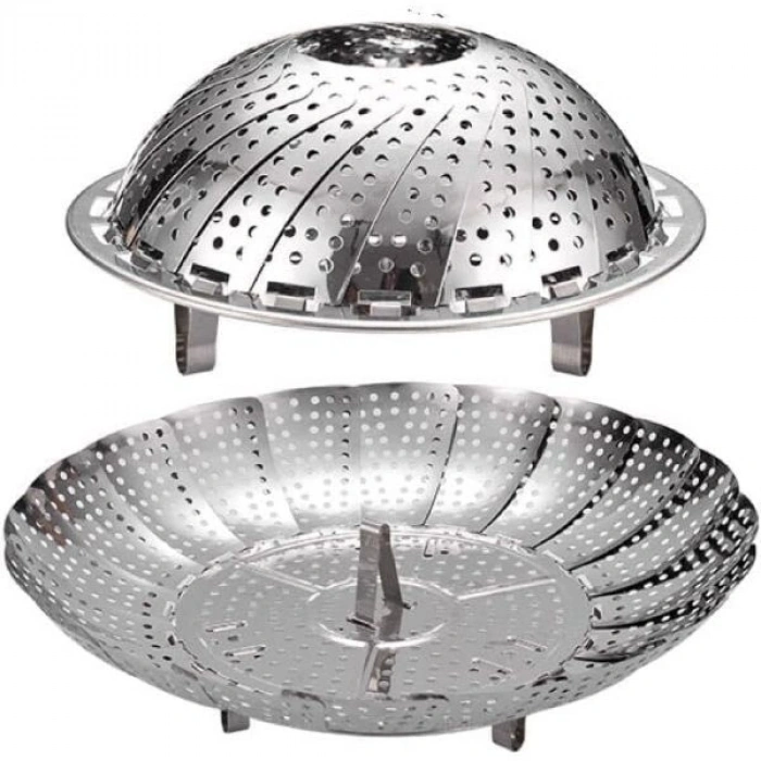 VipMarketim Paslanmaz Çelik Buharda Pişirme Sepeti