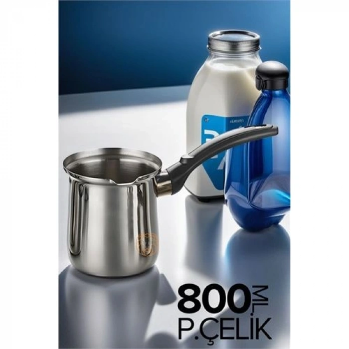 VipMarketim Paslanmaz Çelik Cezve 800 ml