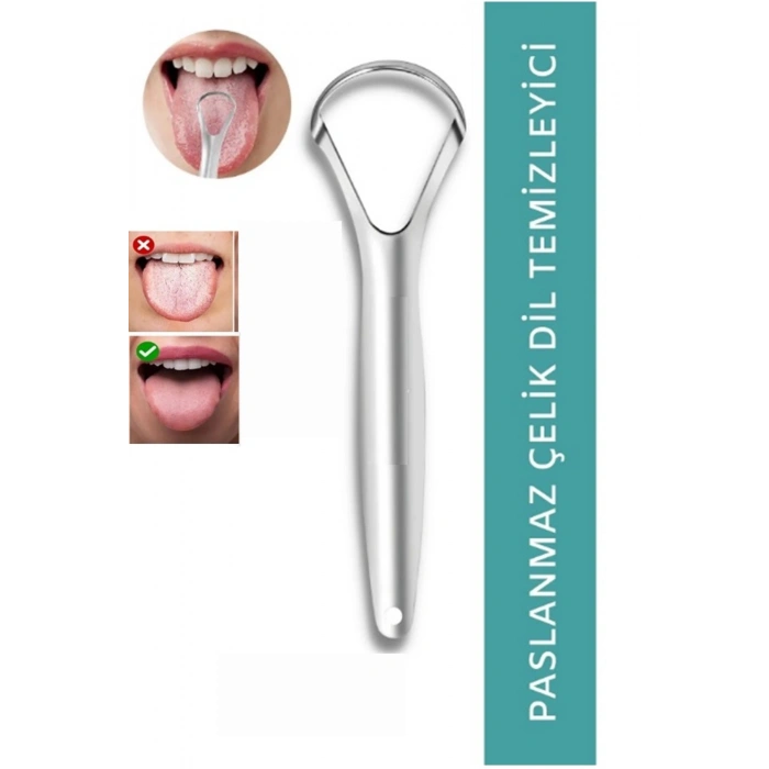 VipMarketim Paslanmaz Çelik Dil Temizleyici