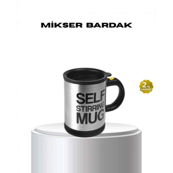 VipMarketim Paslanmaz Çelik Kendi Kendini Karıştıran Akıllı Kupa – Isı Yalıtımlı