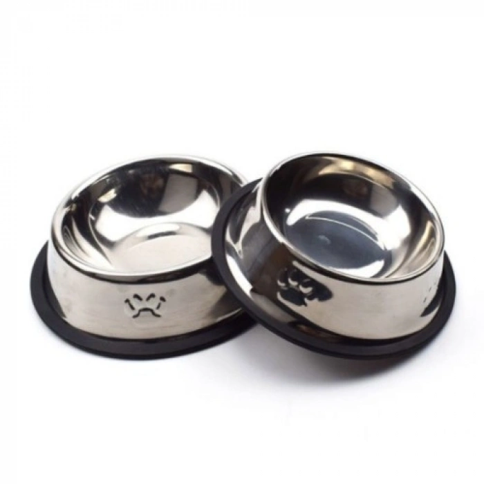 VipMarketim Paslanmaz Çelik Metal Mama Kabı 18 cm.