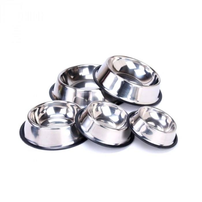 VipMarketim Paslanmaz Çelik Metal Mama Kabı 34 cm.