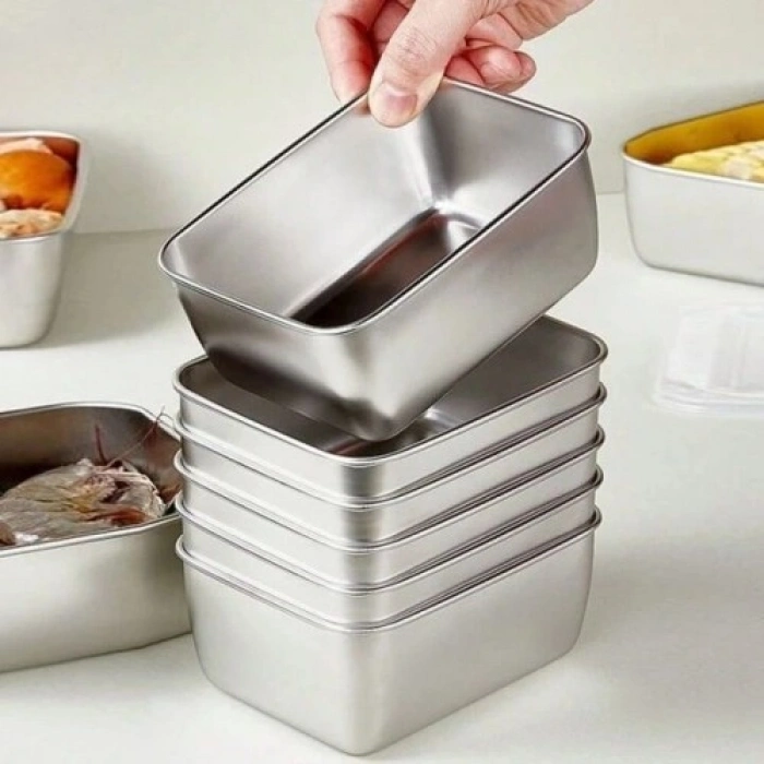 VipMarketim Paslanmaz Çelik Saklama Kabı