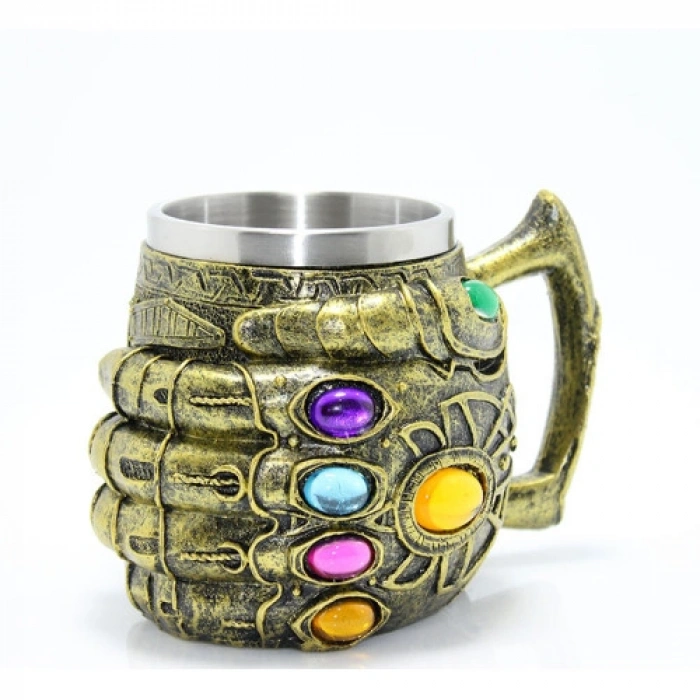 VipMarketim Paslanmaz Çelik Thanos Eli Kupa Bardak