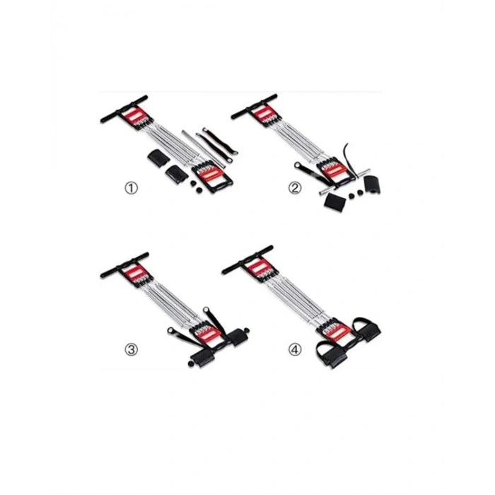 VipMarketim Paslanmaz Çelik Yaylı Çoklu Dirençli Kol ve Gövde Egzersiz Aleti