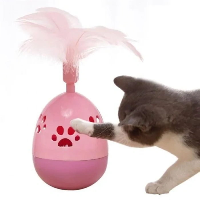 VipMarketim Pati Desenli Tüylü Hacı Yatmaz Oyuncak