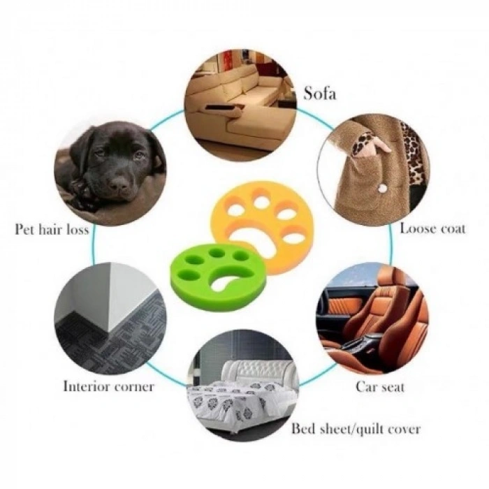 VipMarketim Pati Tasarımlı Yıkanabilir Çok Amaçlı Tüy Toz Toplayıcı