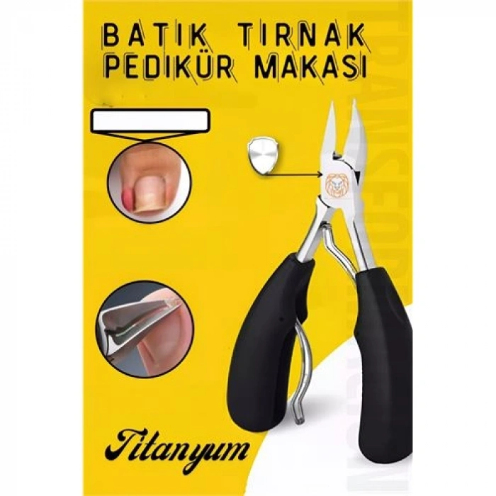 VipMarketim Pedikür Makası Tırnak Batık Makası Titanyum Çelik Profesyonel