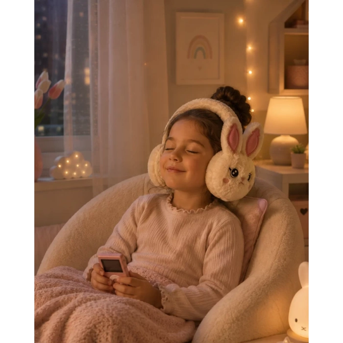 VipMarketim Peluş Bluetooth Kulaküstü Kulaklık Mikrofonlu Kablosuz Müzik Kulaklığı