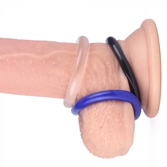 VipMarketim Penix 3lü Silikon Penis Halkası Seti