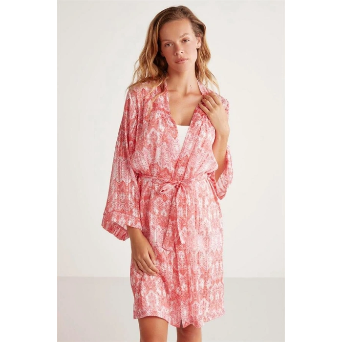 VipMarketim Penye Mood Desenli Sabahlık Takım