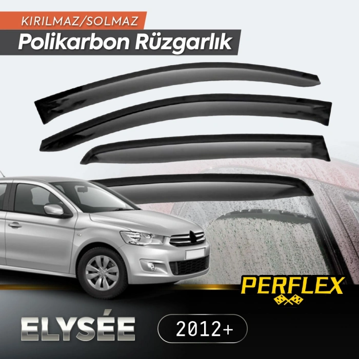 VipMarketim Perflex Polikarbon Kırılmaz Rüzgarlık V2 Mugen Fiat Fiorino 2007+