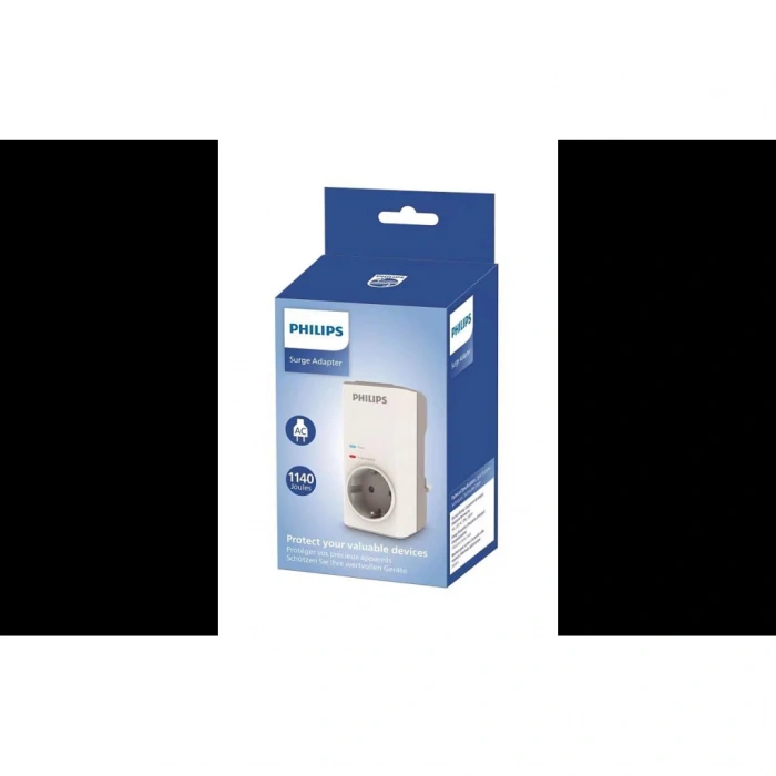 VipMarketim PHILIPS CHP7010W/10 Tekli Akım Korumalı Priz 1140 Joules (Beyaz)(1923)