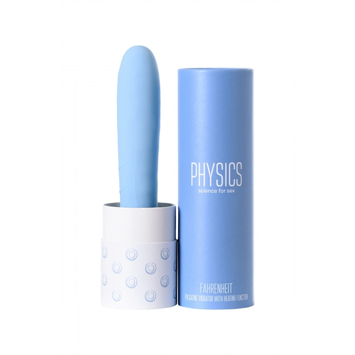 VipMarketim PHYSİCS FAHRENHEİT Titreşimli Toplu Isıtmalı Vibratör, silikon, cam göbeği, 19 cm