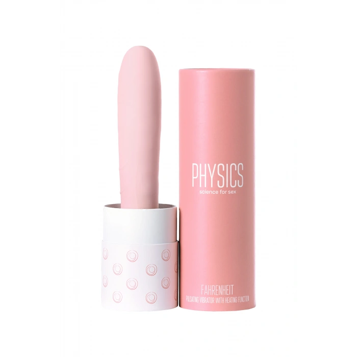 VipMarketim Physi̇cs Fahrenhei̇t Titreşimli Toplu Isıtmalı Vibratör, Silikon, Pembe, 19 Cm