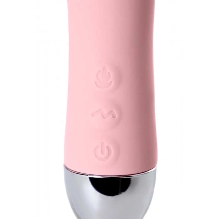 VipMarketim Physi̇cs Fahrenhei̇t Titreşimli Toplu Isıtmalı Vibratör, Silikon, Pembe, 19 Cm