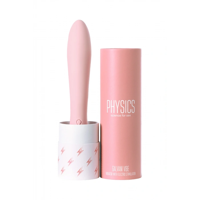 VipMarketim Physi̇cs Galvani̇ Vi̇be Elektro Vibratör, Silikon, Pembe, 21 Cm