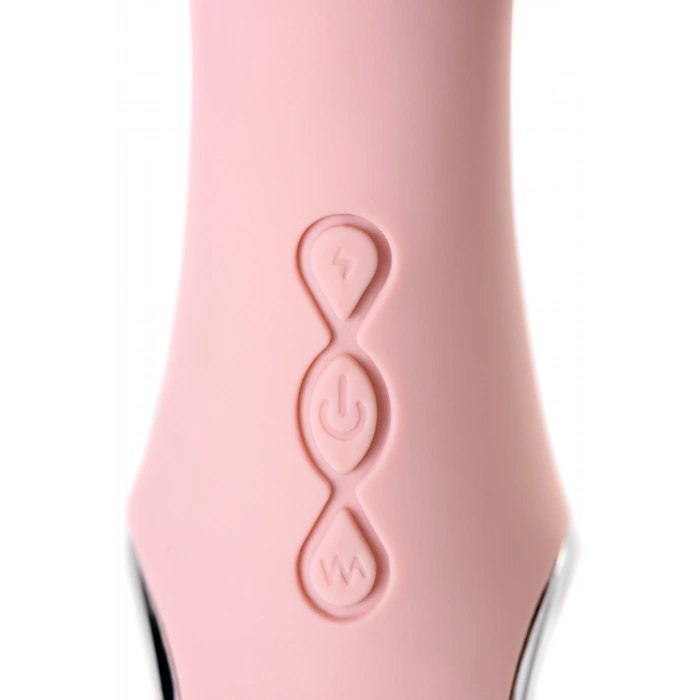 VipMarketim PHYSİCS GALVANİ VİBE Elektro Vibratör, silikon, pembe, 21 cm