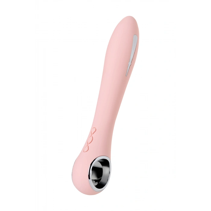 VipMarketim Physi̇cs Galvani̇ Vi̇be Elektro Vibratör, Silikon, Pembe, 21 Cm