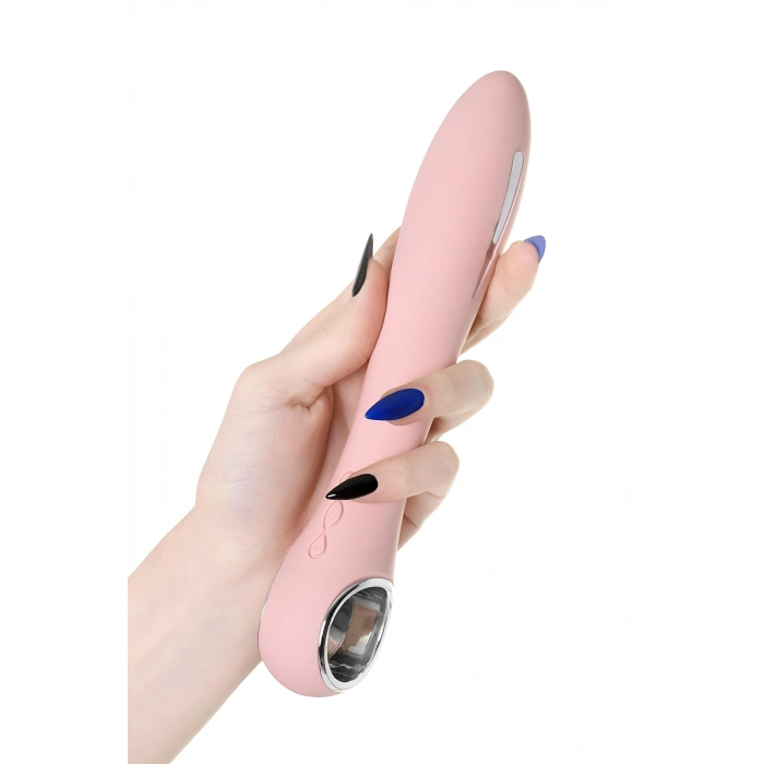 VipMarketim PHYSİCS GALVANİ VİBE Elektro Vibratör, silikon, pembe, 21 cm
