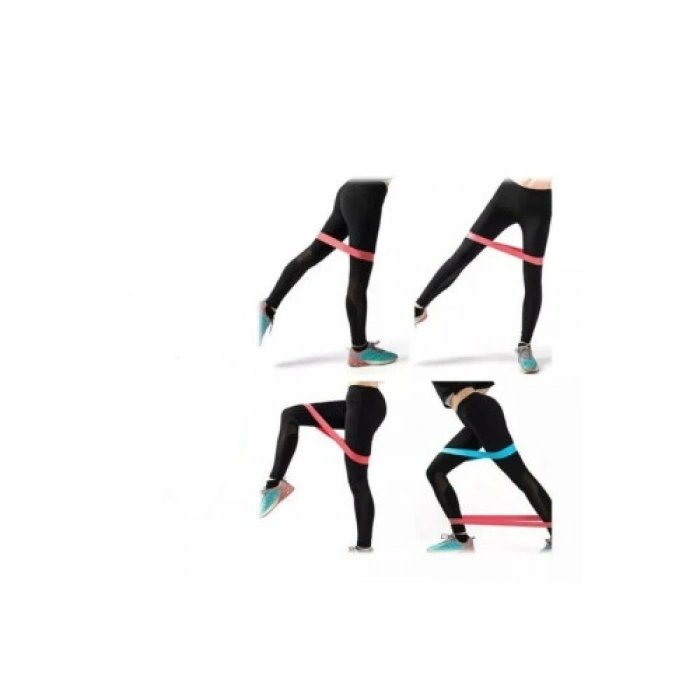 VipMarketim Pilates Squat Aerobik Direnç Lastiği 5 Li Paket