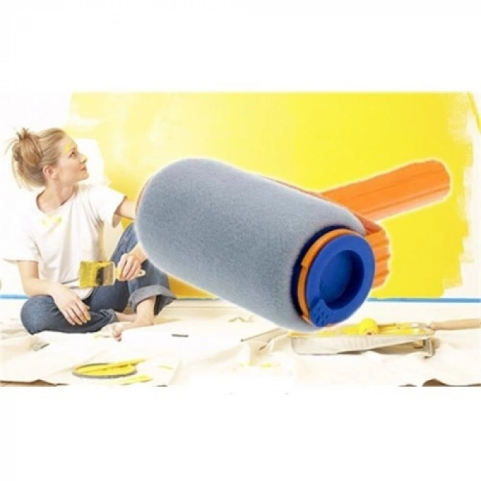 VipMarketim Pintar Facil Pratik Damlatmayan Boya Rulosu Ve Fırçası