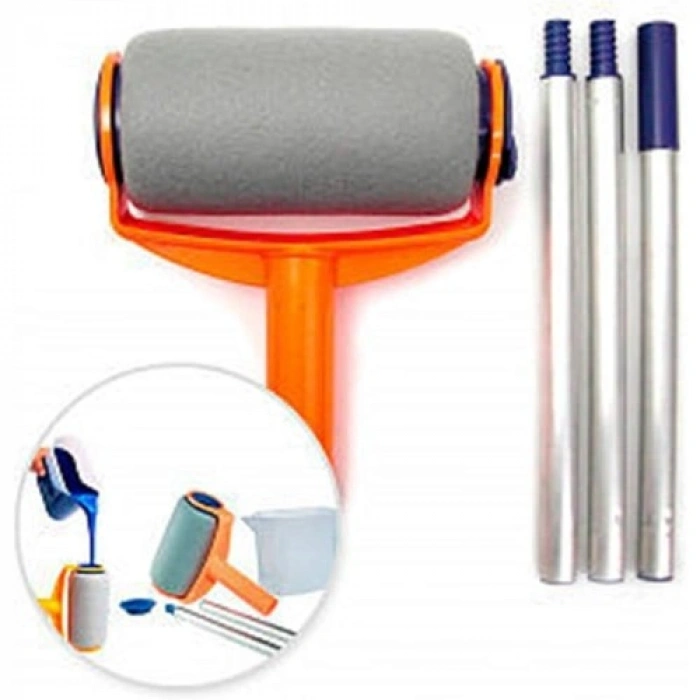 VipMarketim Pintar Facil Pratik Damlatmayan Boya Rulosu Ve Fırçası