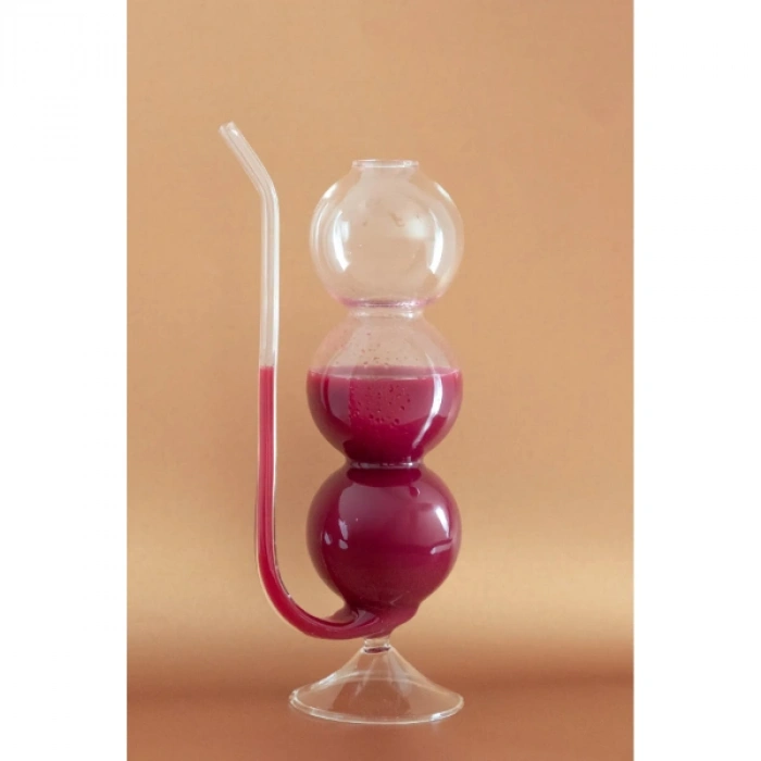 VipMarketim Pipetli Boğumlu Cam Bardak