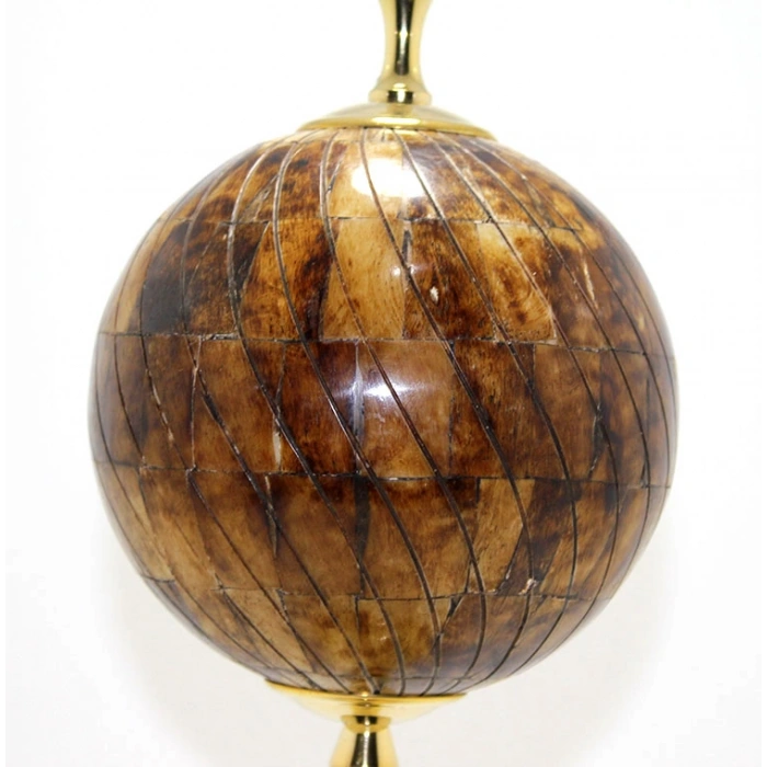 VipMarketim Pirinç Dünya Küre Kemikli