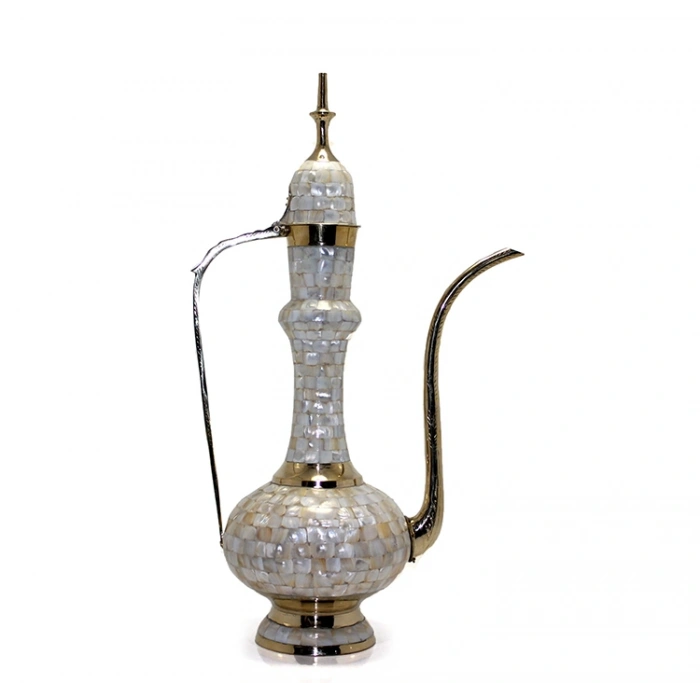 VipMarketim Pirinç Sedefli İbrik 55 Cm