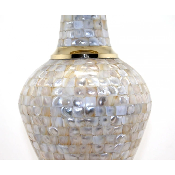 VipMarketim Pirinç Sedefli Vazo 35 Cm