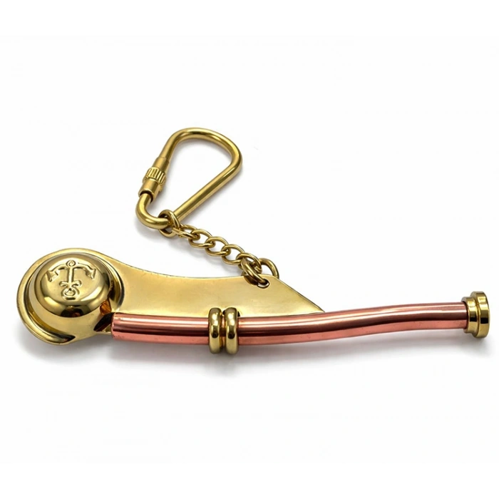 VipMarketim Pirinç Silistre Düdüğü Anahtarlık