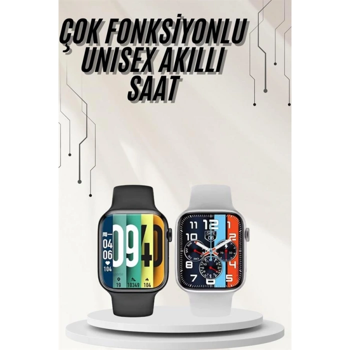 VipMarketim Plastik Kordonlu Kalp Atışı Uyku Takibi ve Çağrı Cevaplayabilen Akıllı Saat