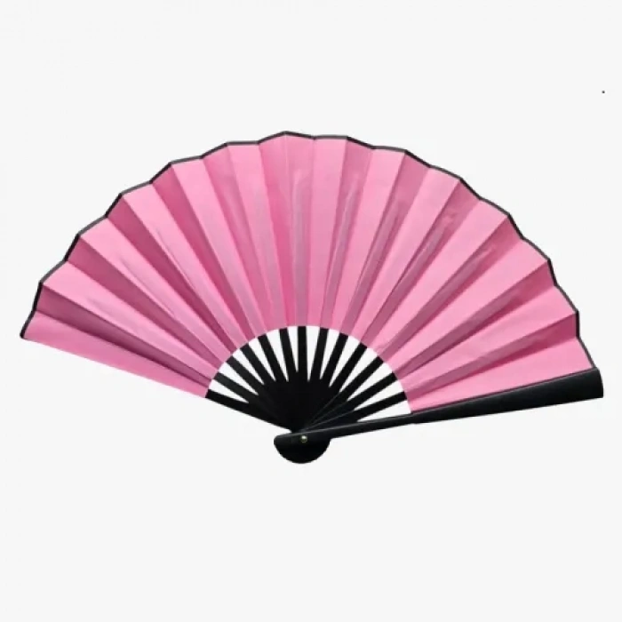 VipMarketim Plastik Kumaş Yelpaze 12li Pembe