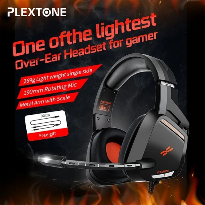 VipMarketim Plextone G800 3.5mm Teleskopik Kablolu Gaming Oyuncu Kulaklığı-(5775)