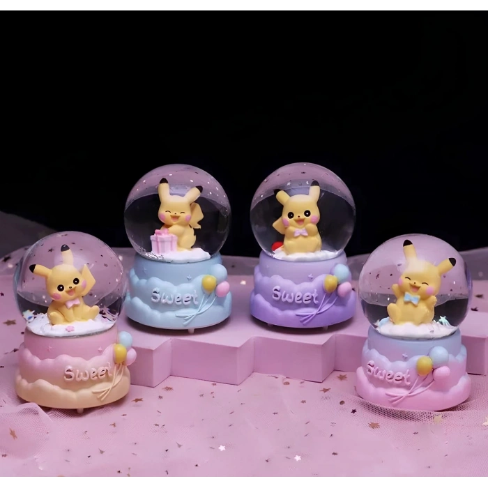 VipMarketim Pokemon Işıklı Kar Küresi 9 Cm