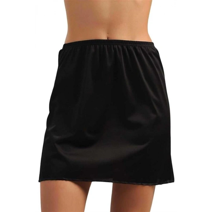 VipMarketim Polyamid Kumaşlı Diz Üstü Kısa Etek Altı Jüpon