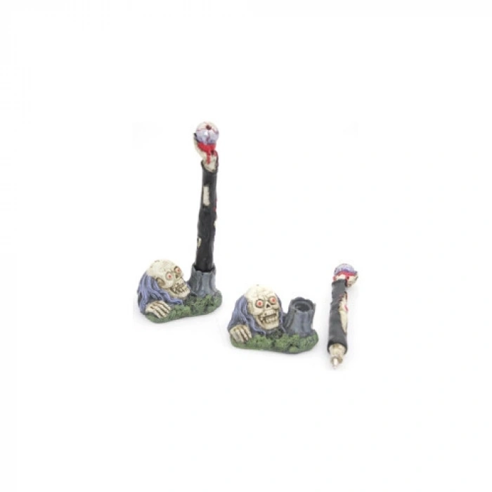 VipMarketim Polyester Kurukafa Tükenmez Kalem