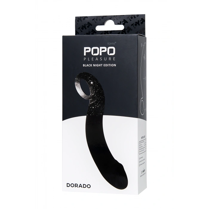 VipMarketim Popo Pleasure Dorado Anal Stimülatörü, Su Geçirmez, Silikon, Siyah, 18 Cm, Ø 3,5 Cm