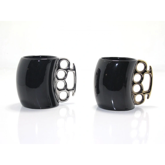 VipMarketim Porselen Muşta Tasarımlı Kupa Bardak