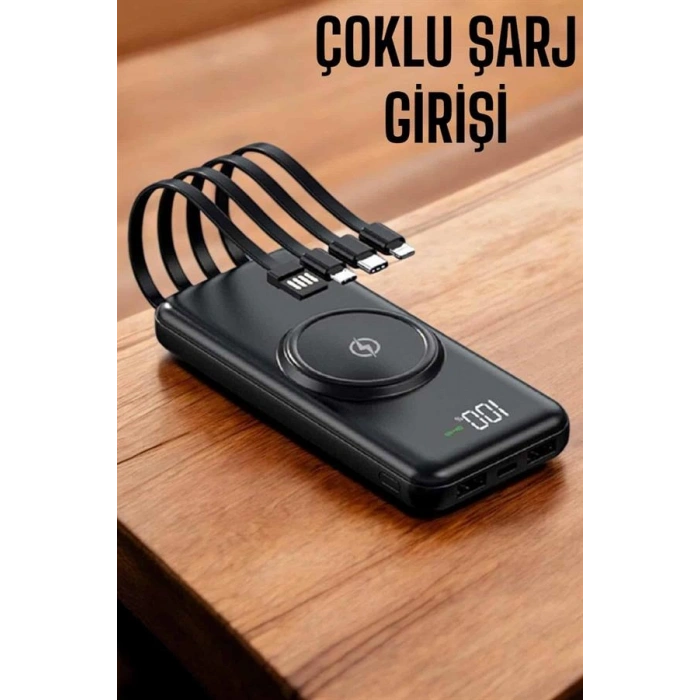 VipMarketim Powerbank Taşınabilir 10.000 Mah Hızlı Şarj Dijital Göstergeli