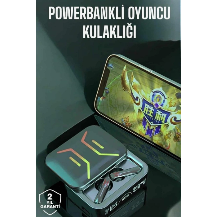 VipMarketim Powerbankli Bluetooth Kulaklık Yüksek Ses Kaliteli Kablosuz