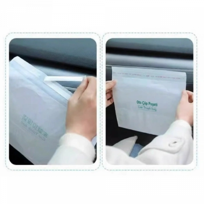 VipMarketim Pratik Su Geçirmez Oto Araba Çöp Poşeti 20 Adet