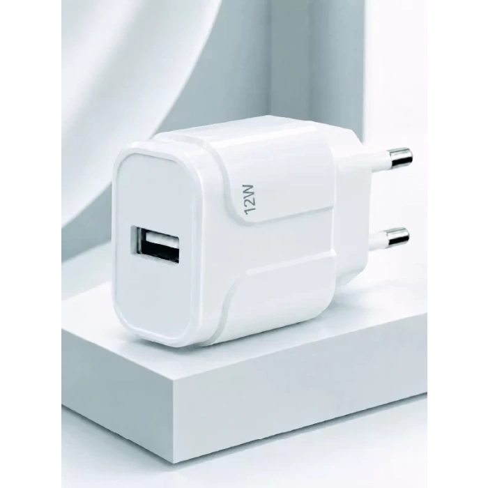 VipMarketim Pratik ve Kompakt Tasarımlı 12W USB Telefon Şarj Adaptörü