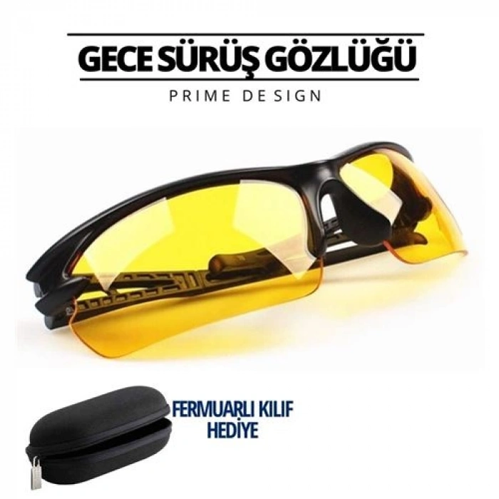 VipMarketim Prime Gece Sürüş ve Sis Gözlüğü Özel Kutulu